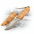Damascus VG10 Short Knife – Outdoor EDC Camping Knife-0