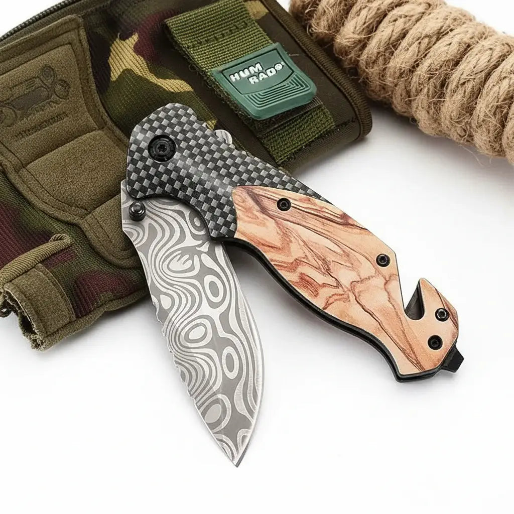 EDC pocket knife stainless steel Folding Knife – Micarta Pocket Knife-1