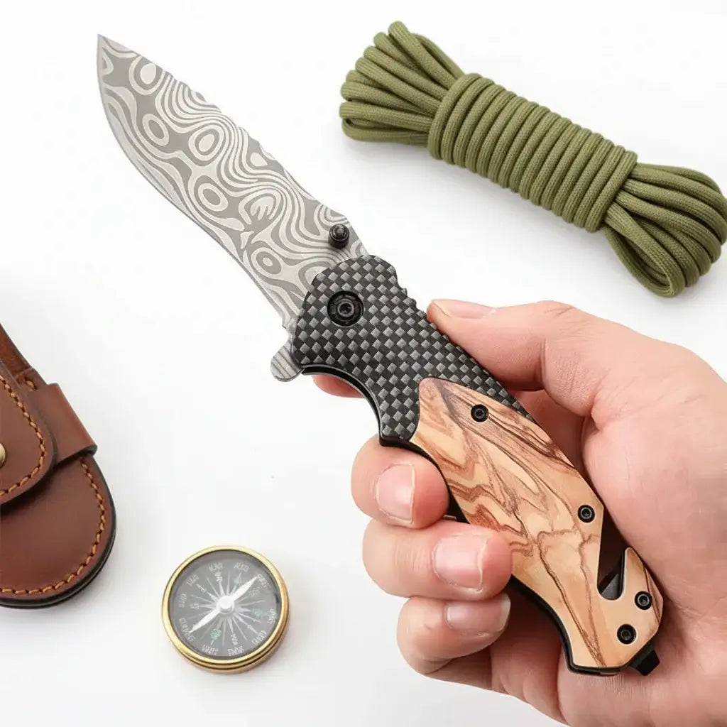 EDC pocket knife stainless steel Folding Knife – Micarta Pocket Knife-4