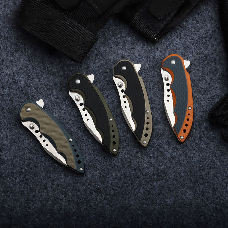 Bushcraft Pocket Knife for men Tactical Folding Knives with 12C27 steel-2