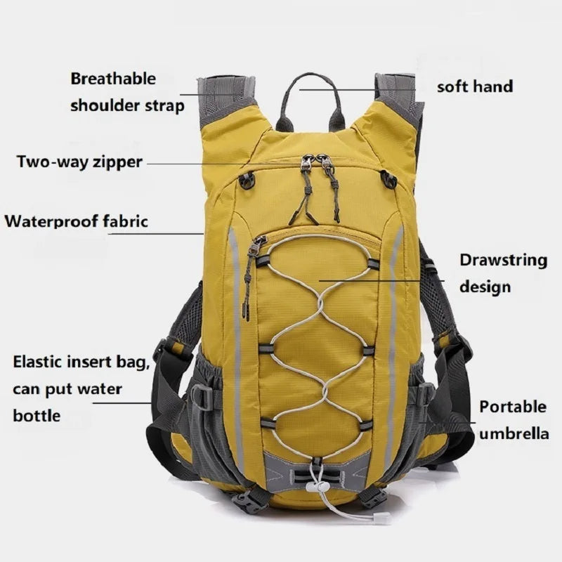 20L Travel Hiking Backpack Yellow-2