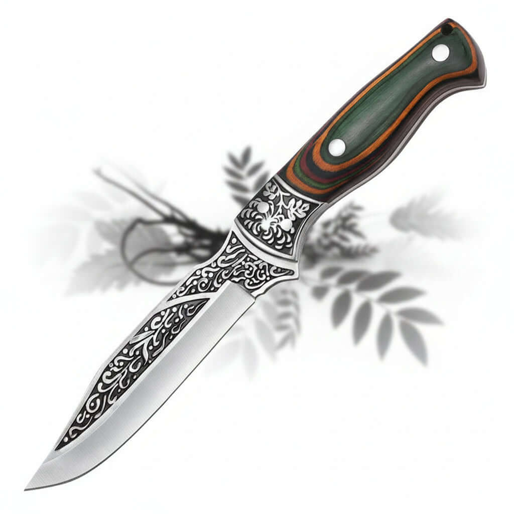 Stainless Steel Kitchen Knife – Portable Retro Meat & Utility Knife-0