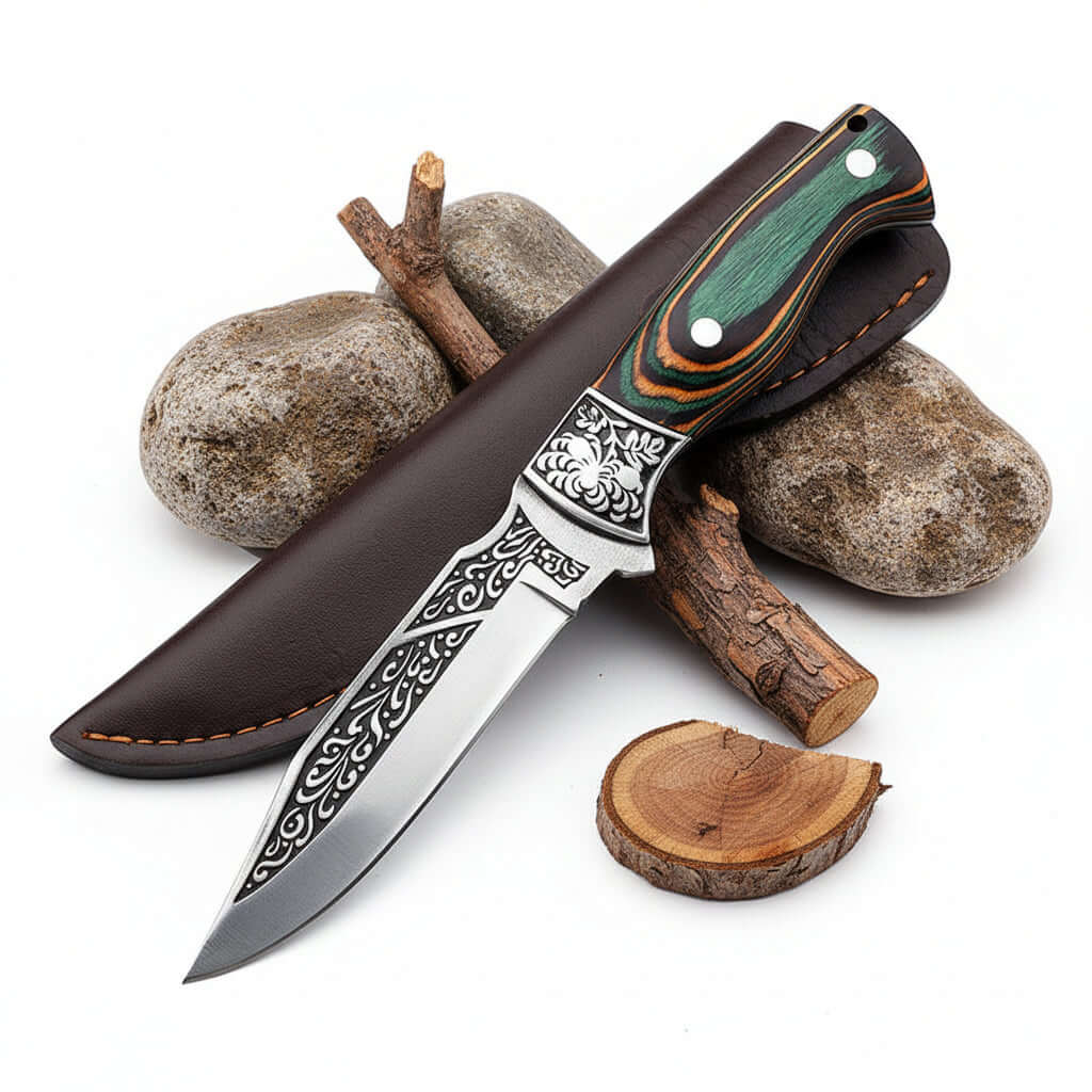 Stainless Steel Kitchen Knife – Portable Retro Meat & Utility Knife-1
