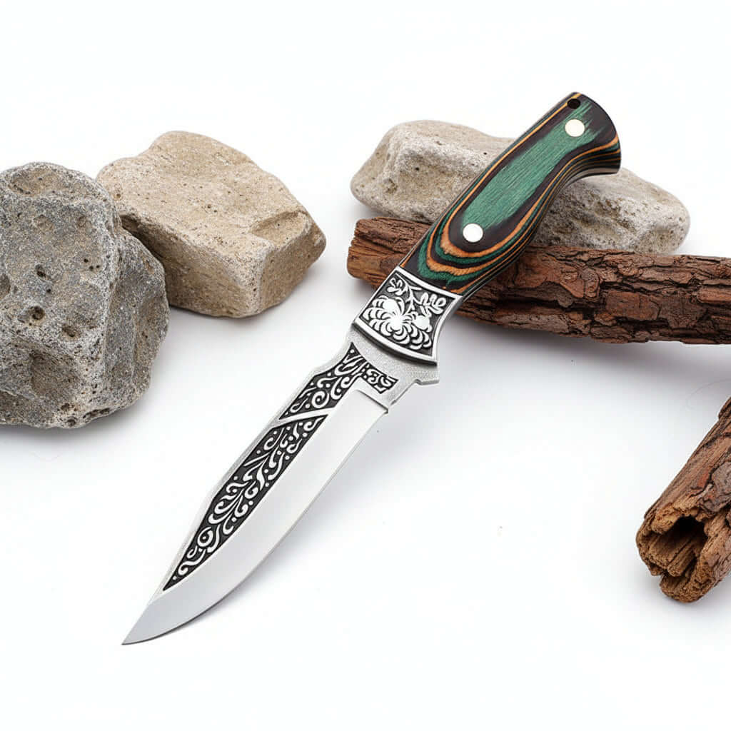 Stainless Steel Kitchen Knife – Portable Retro Meat & Utility Knife-2