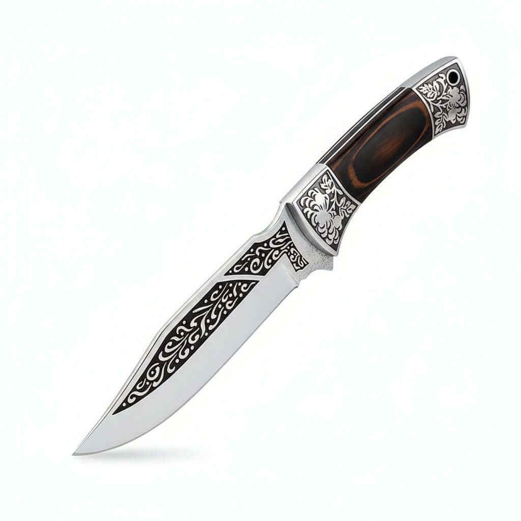 Stainless Steel Kitchen Knife – Portable Retro Meat & Utility Knife-3