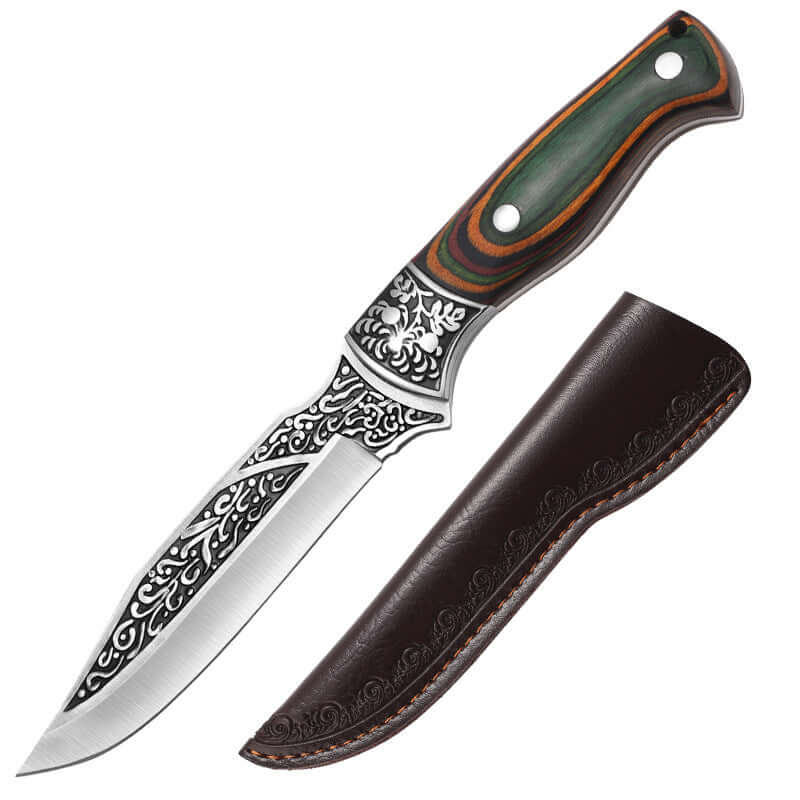 Stainless Steel Kitchen Knife – Portable Retro Meat & Utility Knife-5