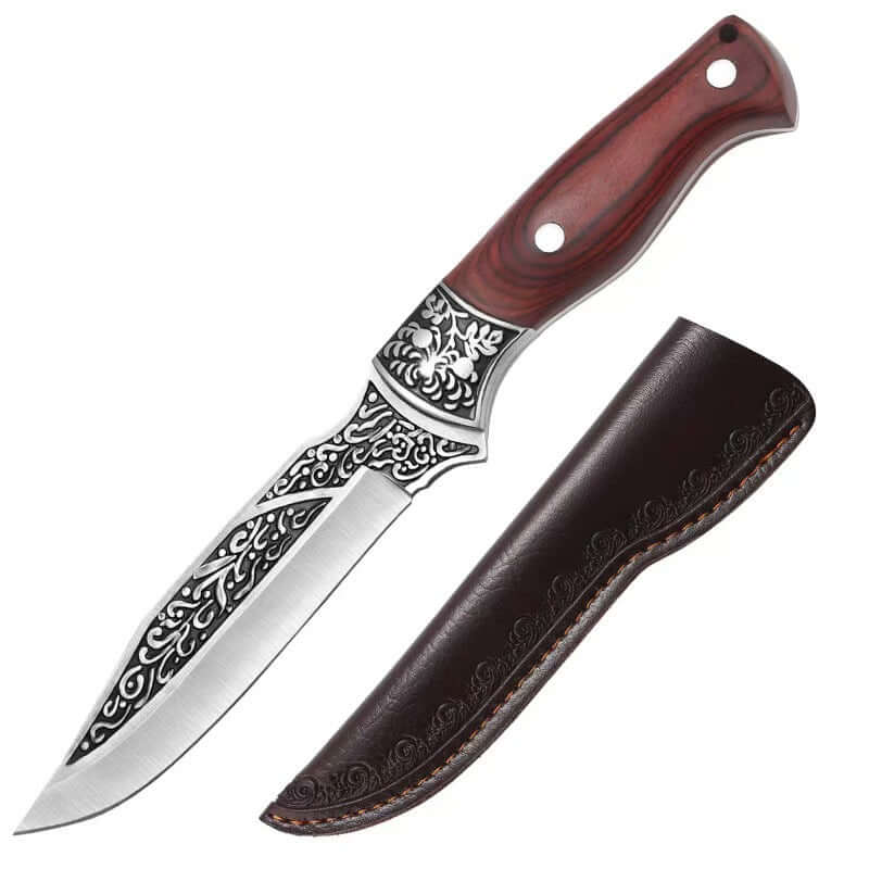 Stainless Steel Kitchen Knife – Portable Retro Meat & Utility Knife-6