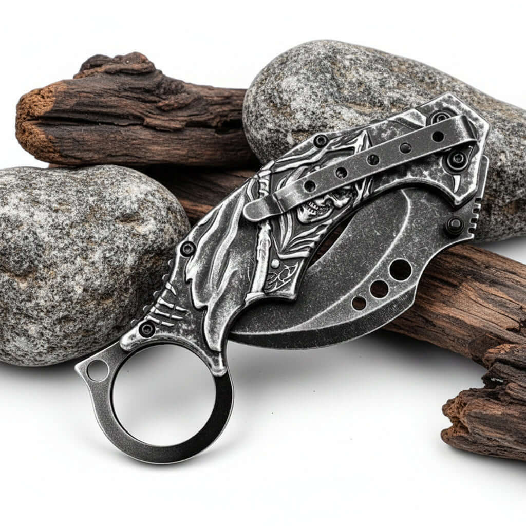 Wild Survival Folding Knife – Stainless Steel EDC Outdoor Knife-2